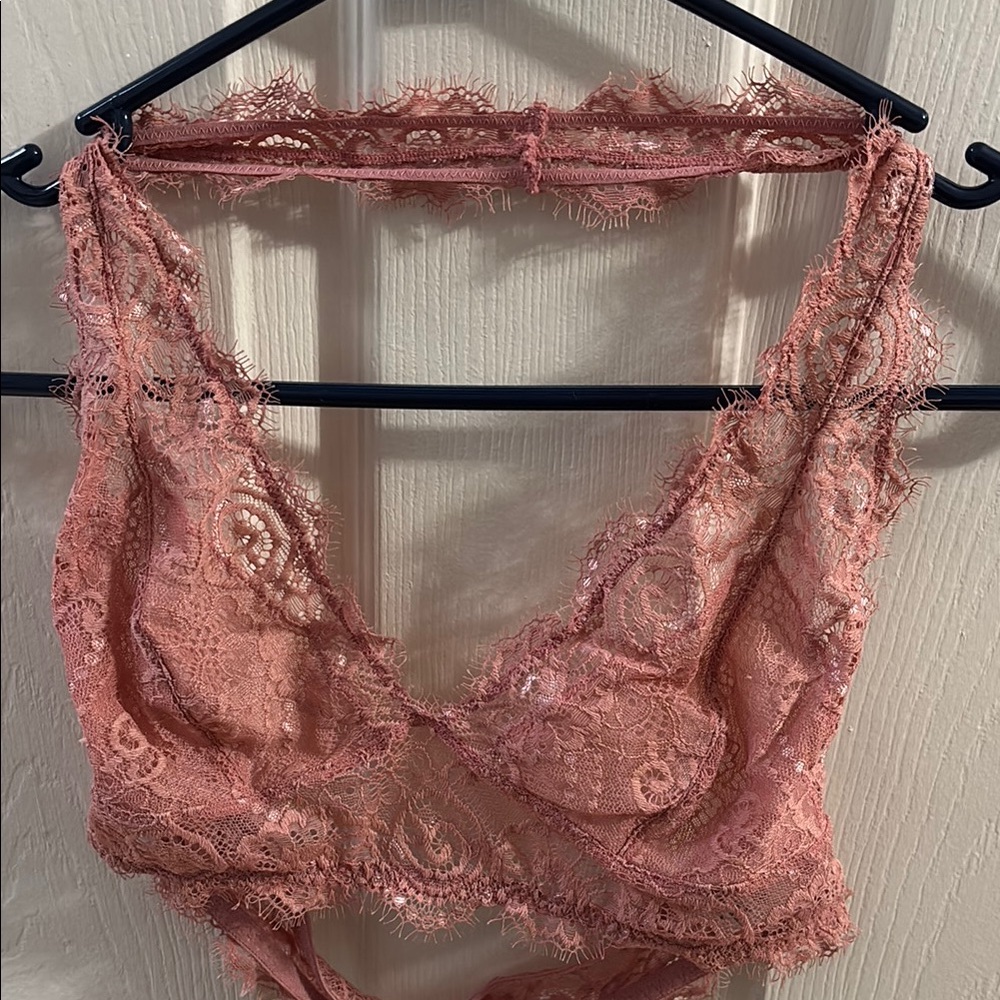 Lace Bralette in Dusty Rose
